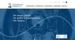 Desktop Screenshot of helmholtz-fonds.de